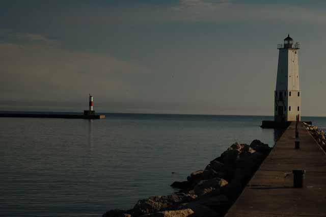 the Frankfort lighthouse